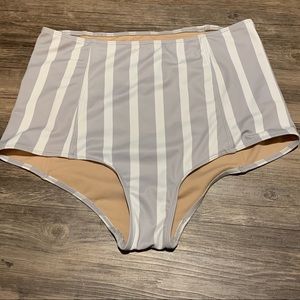 High waisted swim bottoms